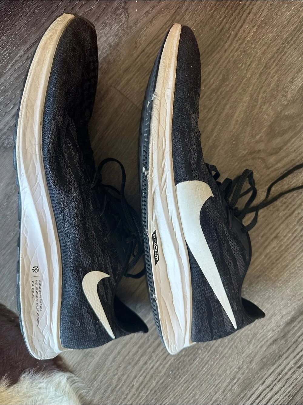 Nike Air Zoom Pegasus 36 Black White Running Shoes Men’s Size 15